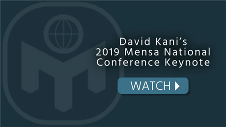 David Kani 2019 Mensa Keynote with Tony Alfiere